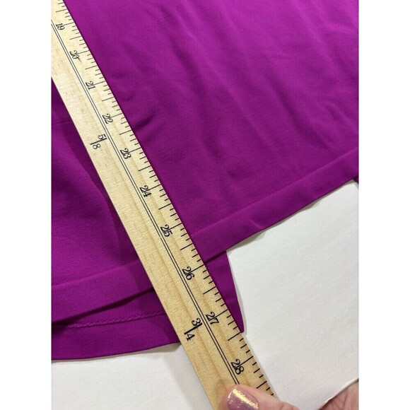 Athleta Foothill Tank Top Shirt Pink Exotic Fuchsia Small Split Back Laser Cut - Picture 7 of 10